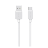USAMS KY adatkábel (USB - Type-C, 3A, gyorstöltő, 200cm) FEHÉR
