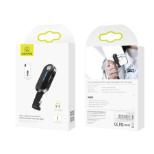 USAMS SJ358LN01 Ligtning + Jack adapter LED világítással fekete (1343866) (SJ358LN01) mobiltelefon kellék