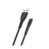 USAMS SJ364USB01 USB-A apa 2.0 - Lightning apa Adat és töltőkábel - Fekete (1m) (SJ364USB01)