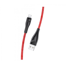 USAMS SJ391USB02 Lightning töltőkábel piros (1328347) (us1328347) kábel és adapter