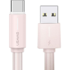 USAMS SJ732 YU Series USB-A-Type-C 3A 1 m -Rózsaszín ( )