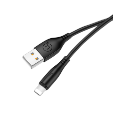 USAMS u18 round charging and data cable 1m black sj266usb01 kábel és adapter