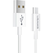 USAMS U23 adatkábel (USB - microUSB, 2A, gyorstöltő, 100cm) FEHÉR (SJ284USB01) (63863-uniw) kábel és adapter