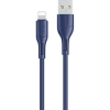 USAMS U68 adatkábel (USB - lightning, 2A, gyorstöltő, 100cm) SÖTÉTKÉK Apple iPhone 14 Pro / iPhone 14 Plus / iPhone 14 (SJ500USB03) (SJ500USB03)