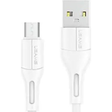 USAMS U68 adatkábel (USB - microUSB, 2A, gyorstöltő, 100cm) FEHÉR (SJ502USB02) (SJ502USB02) kábel és adapter