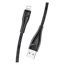 USAMS USB apa - Lightning apa adat és töltő kábel 3m - Fekete kábel és adapter