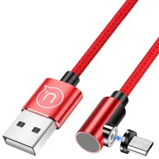 USAMS USB Micro USB Átalakító Piros 1m SJ446USB02 kábel és adapter