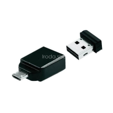  USB drive Verbatim USB 2.0 16GB +micro USB adapter, táblagéphez &quot;Nano&quot; pendrive