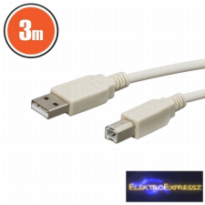  USB kábel A dugó - B dugó 3,0 m kábel és adapter