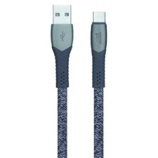  USB kábel, USB - USB-C, 1,2 m, RIVACASE &quot;PS6102&quot;, szürke kábel és adapter