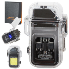  USB-s plazma öngyújtó beépített LED lámpával konyhai eszköz