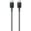  USB Type-C töltő- és adatkábel, USB Type-C, 100 cm, gyorstöltés, Samsung, fekete, gyári,
