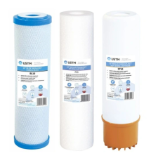 USTM 3 lépcsős vízlágyító szűrőkészlet 10&quot; USTM (kemény vízhez) vízszűrő