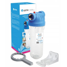 USTM Szűrőház 10&quot; hidegvízre 1/2&quot; csatlakozás komplett USTM WFW12EMIKPL vízszűrő