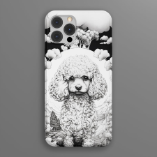  Uszkár telefontok (Fekete-fehér) tok és táska