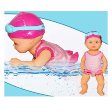 Úszó interaktív játékbaba, úszást utánoz, 33 cm baba