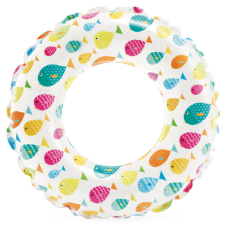 Úszógyűrű színes hal 61 cm INTEX 59241 strandjáték