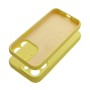 utángyártott 2mm Apple iPhone 15 Pro Max szilikon hátlap tok, sárga (5903396292774)