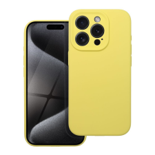 utángyártott 2mm Apple iPhone 16e szilikon tok, sárga tok és táska
