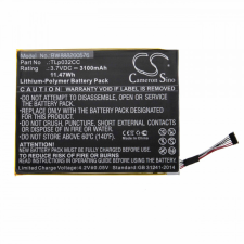 utángyártott Alcatel TLp032CC helyettesítő táblagép akkumulátor (3.7V, 3100mAh / 11.47Wh) - Utángyártott mobiltelefon, tablet alkatrész