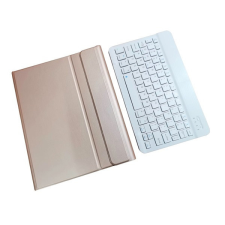 utángyártott Apple iPad 10.2" billentyűzetes flip tok, arany tablet tok