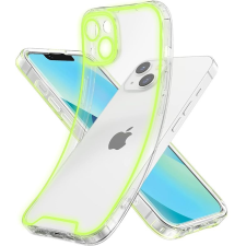 utángyártott Apple Iphone 13 foszforeszkáló / sötétben világító szilikon tok, sárga tok és táska