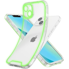 utángyártott Apple Iphone 15 foszforeszkáló / sötétben világító szilikon tok, zöld tok és táska