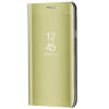 utángyártott Apple iPhone 15 Pro Max, Oldalra nyíló tok, hívás mutatóval, Smart View Cover, arany (utángyártott)