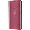 utángyártott Apple iPhone 15 Pro Max, Oldalra nyíló tok, hívás mutatóval, Smart View Cover, vörösarany (utángyártott)