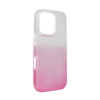 utángyártott Apple iPhone 16 Pro csillámos hátlap tok, átlátszó/rózsaszín