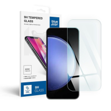 utángyártott Blue Star Samsung Galaxy S25 Edge teljes kijelzős kijelzővédő üvegfólia, fekete mobiltelefon kellék