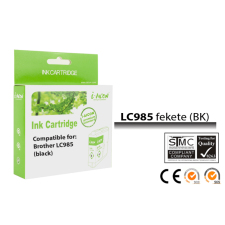 utángyártott Brother -höz, LC985 Bk (fekete) utángyártott tintapatron (~300 oldalas) nyomtatópatron & toner