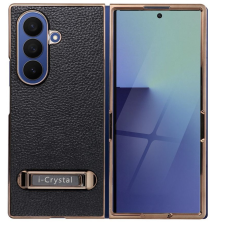 utángyártott Crystal Samsung Galaxy Z Fold 7 hátlap tok, fekete-arany tok és táska