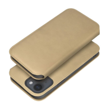 utángyártott Dual Pocket Apple iPhone 15 Pro flip tok, arany tok és táska