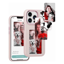 utángyártott E-Ink okos telefontok, programozható NFC kijelzővel iPhone 13 Pro, rózsaszín tok és táska