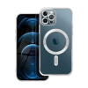 utángyártott Electro Mag Apple iPhone 12 Pro MagSafe szilikon tok, ezüst