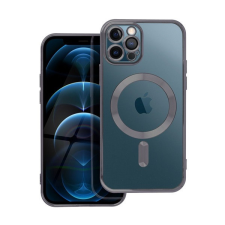 utángyártott Electro Mag Apple iPhone 12 Pro MagSafe szilikon tok, fekete tok és táska