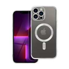 utángyártott Electro Mag Apple iPhone 13 Pro Max MagSafe szilikon tok, ezüst tok és táska