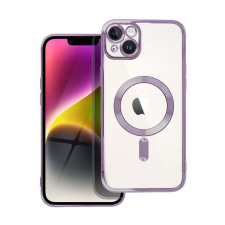 utángyártott Electro Mag Apple iPhone 14 Plus MagSafe szilikon tok, lila tok és táska
