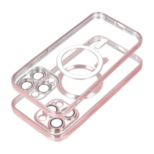 utángyártott Electro Mag Apple iPhone 15 MagSafe szilikon tok, rozéarany tok és táska