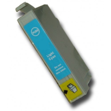 utángyártott Epson nyomtatóhoz T0805 VILÁGOS CIÁN utángyártott tintapatron kb.≈: 400 oldalas TO805 nyomtatópatron & toner