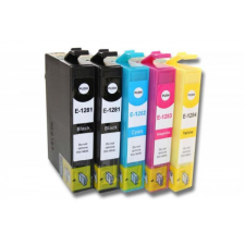 utángyártott Epson Stylus SX440w készülékhez 5 db tintapatron (Cián / Fekete / Magenta / Sárga) - Utángyártott nyomtatópatron & toner