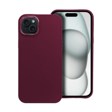 utángyártott Frame Iphone 15 Plus közepesen ütésálló tok kameravédő kerettel, lila tok és táska