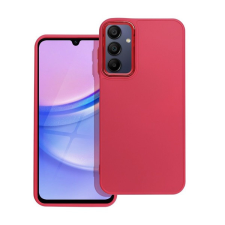 utángyártott Frame Samsung Galaxy A15 5G közepesen ütésálló tok kameravédő kerettel, magenta tok és táska