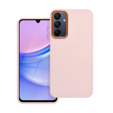 utángyártott Frame Samsung Galaxy A15 5G közepesen ütésálló tok kameravédő kerettel, rózsaszín tok és táska