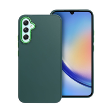 utángyártott Frame Samsung Galaxy A34 5G közepesen ütésálló tok kameravédő kerettel, zöld tok és táska