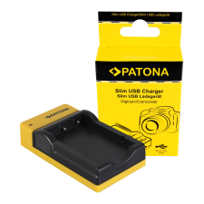 utángyártott Fuji NP-40, NP-95 slim töltő Micro-USB kábellel - Utángyártott digitális fényképező akkumulátor töltő