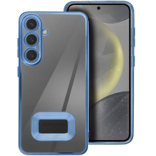 utángyártott Glam Samsung Galaxy S25+ szilikon tok kameravédő-lencsével, kék tok és táska