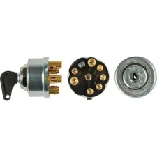 utángyártott Gyújtásvilágítás kapcsoló Csavaros csatlakozók Mercedes-Benz - Ø 48 mm, 12 V, 24 V autóalkatrész