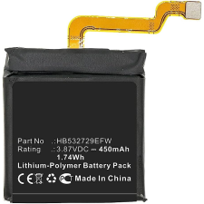 utángyártott Huawei HB532729EFW helyettesítő okosóra akkumulátor (Li-Polymer, 450mAh / 1.74Wh, 3.87V) - Utángyártott mobiltelefon, tablet alkatrész